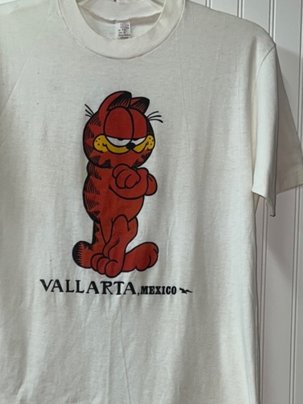 80s Garfield True Vintage Shirt M Vallarta Mexico